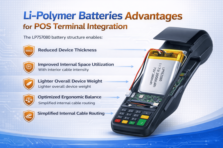 Li-Polymer Batteries Advantages for POS Terminal