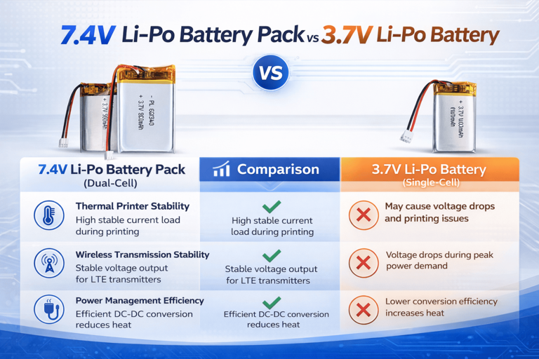 7.4V LiPo Battery Pack VS 3.7V LiPo Battery