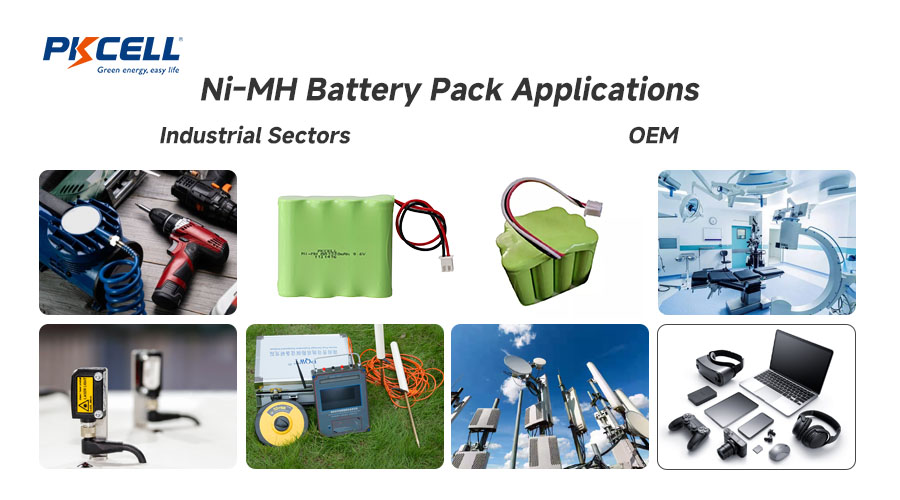 Ni-MH Pil Paketi Uygulamaları - Endüstriyel Sektörler ve OEM