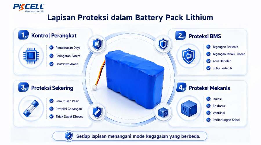 Lapisan Proteksi dalam Battery Pack Lithium