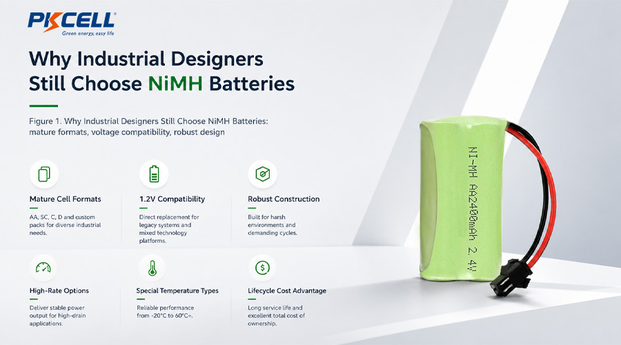 Why Industrial Designers Still Choose NiMH Batteries