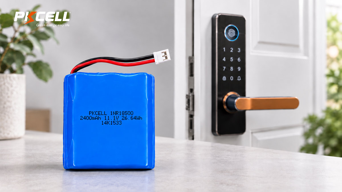 11.1V 2400mAh INR18500 Battery Pack for Smart Door Locks