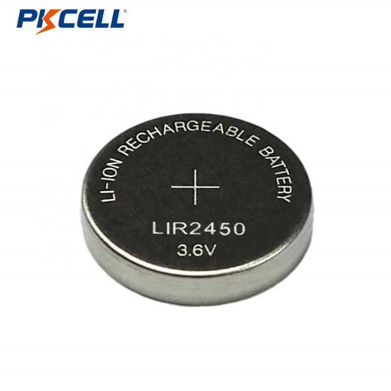 Coin cell lir2450 3 6v 120mah battery lithium battery for remote