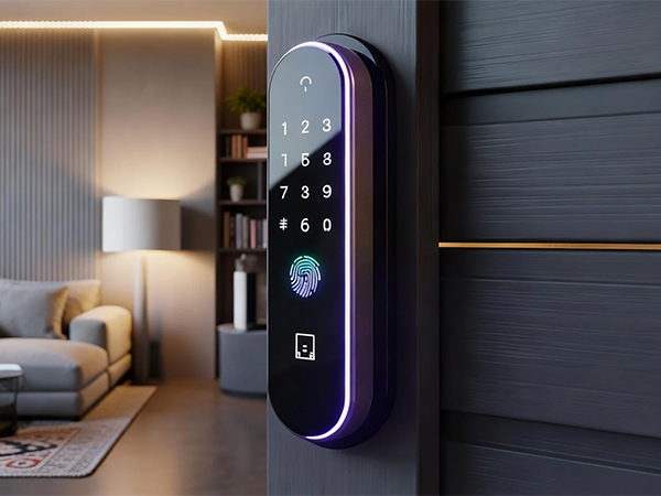 Smart door lock rechargeable battery