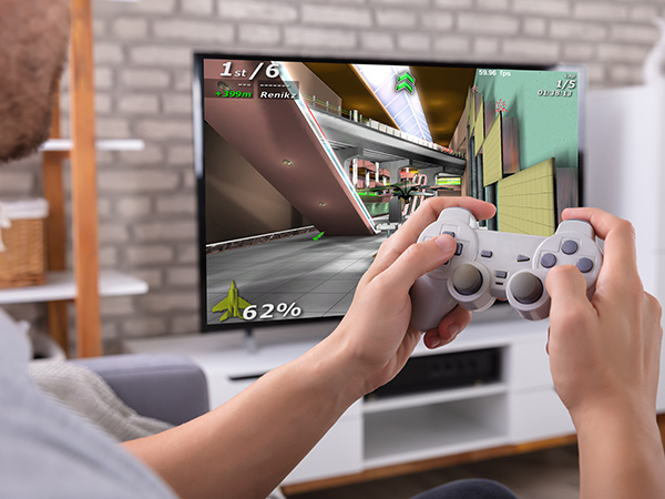Handheld game console with high-capacity lithium battery pack