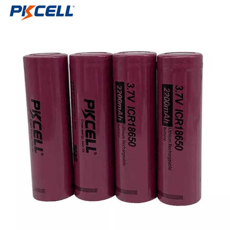 PKCELL 18650 3.7V 2200mAh Rechargeable Lithium ...
