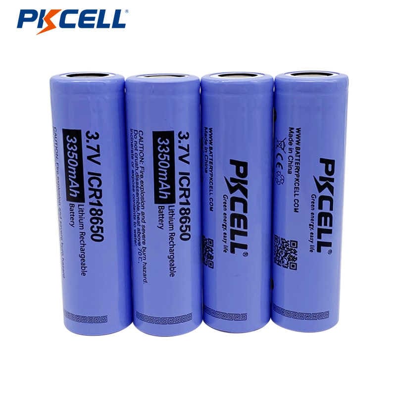 PKCELL 18650 3.7V 3350mAh Rechargeable Lithium ...