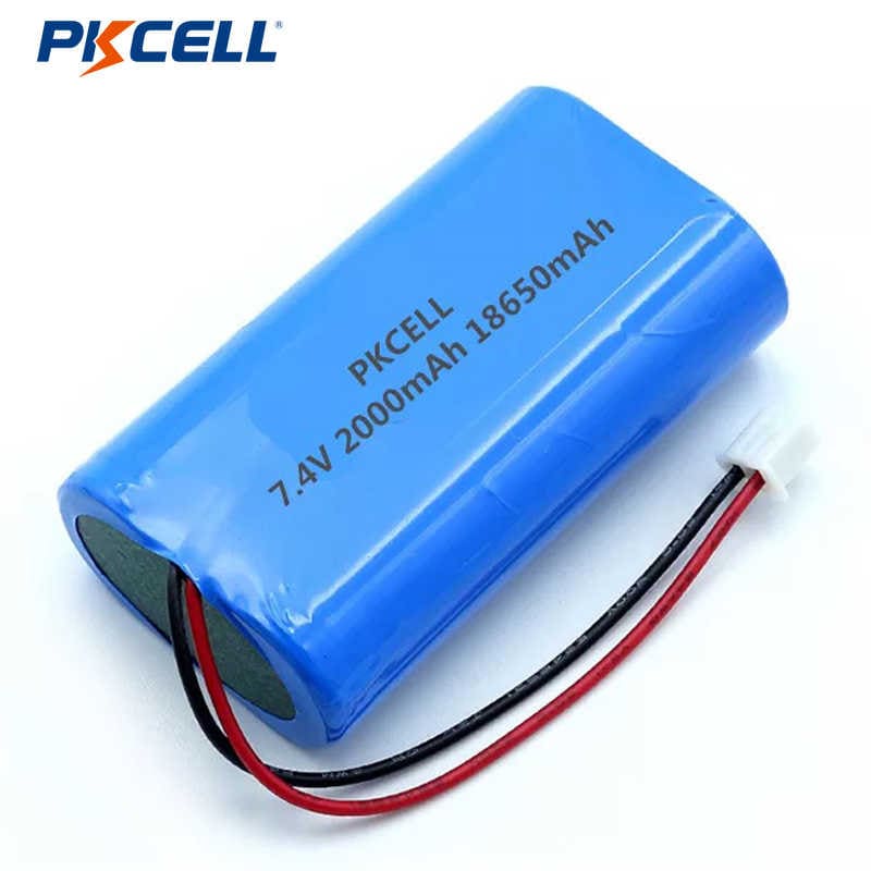 PKCELL 18650 7.2V 2000mAh Rechargeable Lithium ...