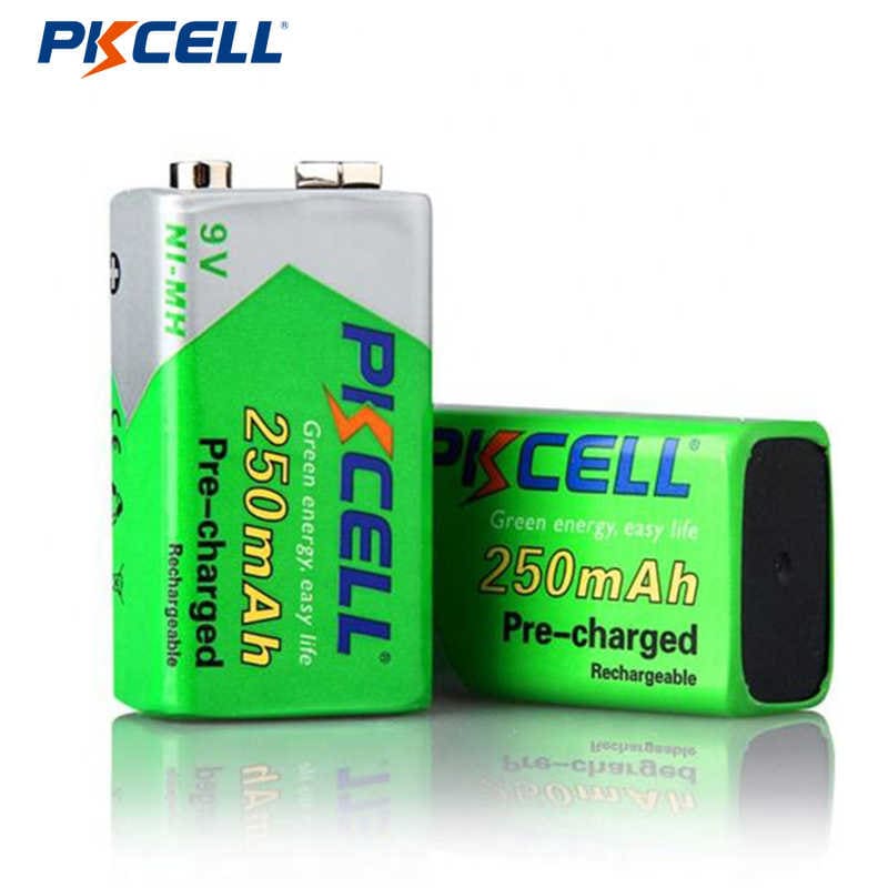 PKCELL NI-MH 9V 250mAh Rechargeable Battery