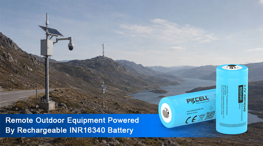 Rechargeable battery application for flashlights headlamps and camping lanterns