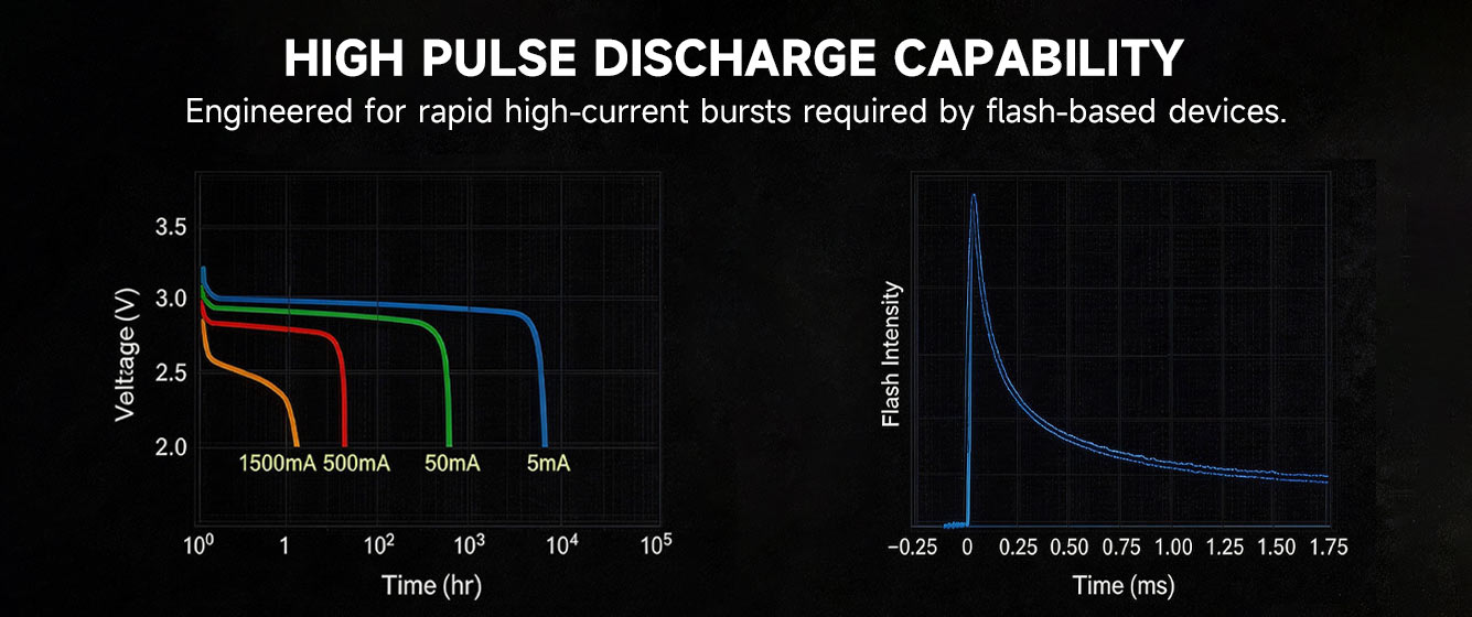 ICR18650 battery high pulse discharge capability