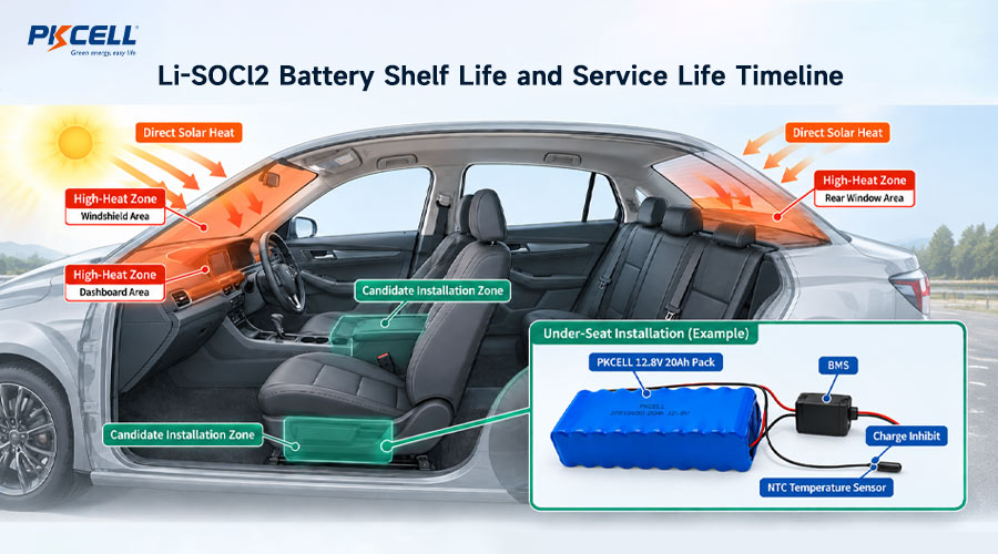 Thermal Installation of the PKCELL 12.8V 20Ah Dashcam Battery Pack
